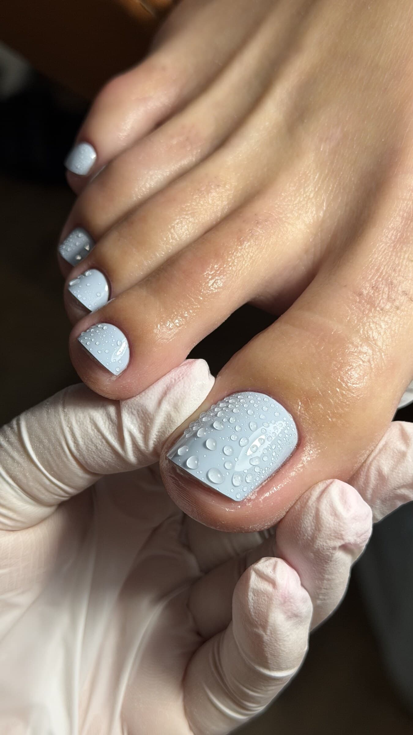 Глиттер — сухой европейский педикюр, Studio Beauty Box, Орландо