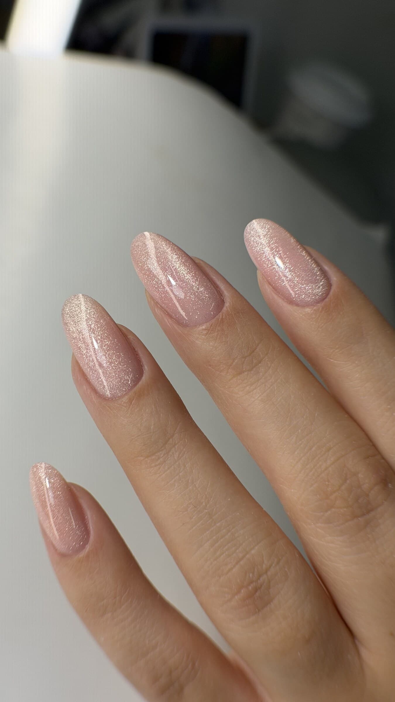 Nude shimmer — Nail Extensions, Studio Beauty Box, Orlando